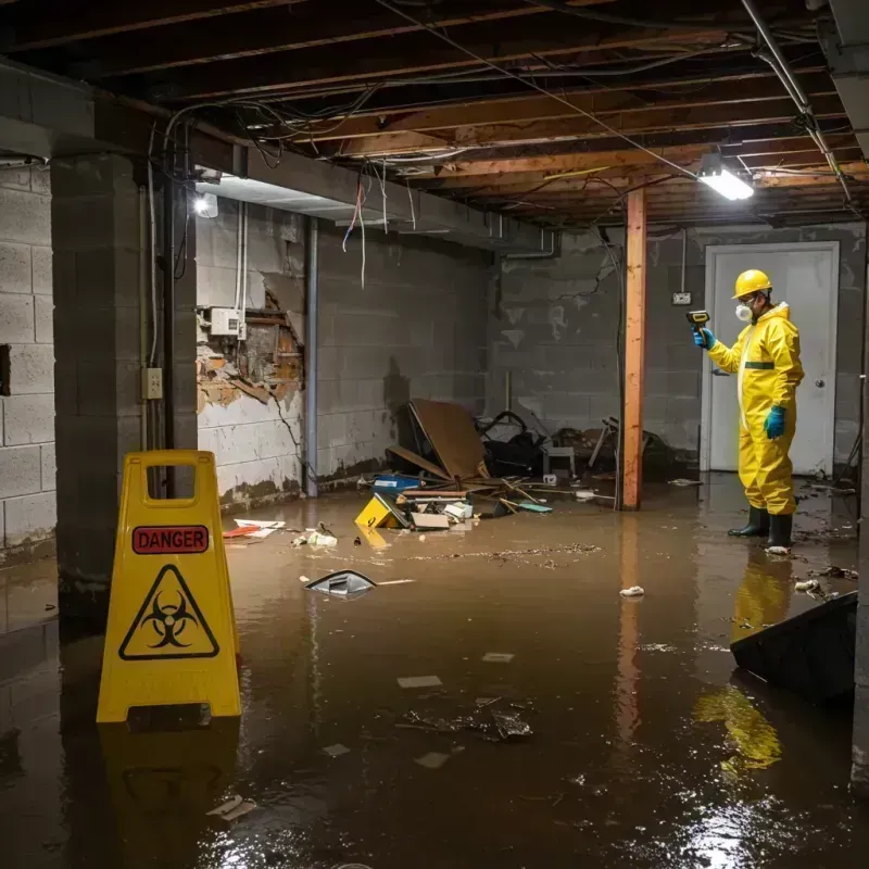 Flooded Basement Electrical Hazard in Jackson, MN Property